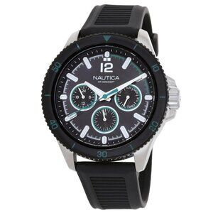 FX04654B NWT Nautica Fashion Men's Quartz Steel Authentic Watch
